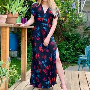 Leith Floral Dress with Slit